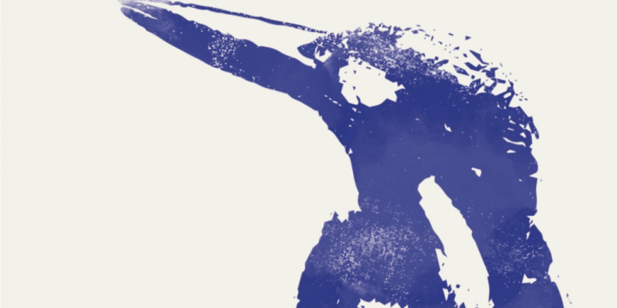 Ilustração de um pássaro martinete azul-escuro da Príncipe Collection Hotels.